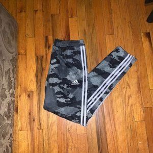 Adidas 3-Stripes Camo Pants for Women XL Tapered